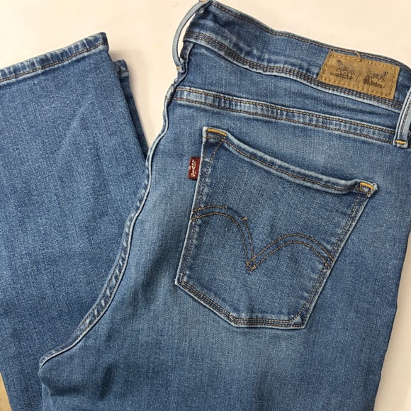 Levi's Perfectly Slimming 512 Skinny Leg Blue Jeans $59 - Picture 3 of 11